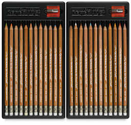 Pastel Chalk Pencils, Set of 24 (Inside of Packaging)