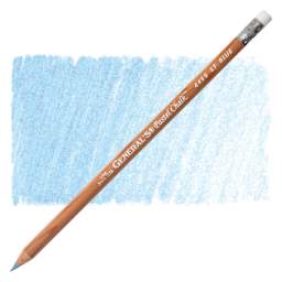 General's Pastel Chalk Pencil - Light Blue pencil and swatch
