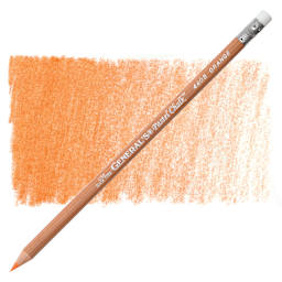 General's Pastel Chalk Pencil - Orange pencil and swatch