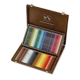 Caran d'Ache Supracolor Soft Aquarelle Pencil Set - Assorted Colors, Set of 80, Wood Box