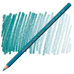 Caran d'Ache Supracolor Soft Aquarelle Pencil - Azurite Blue pencil and swatch