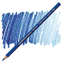 Caran d'Ache Supracolor Soft Aquarelle Pencil - Blue pencil and swatch