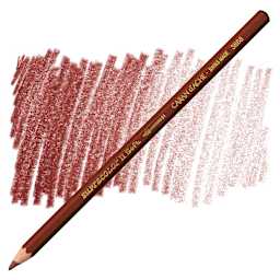Caran d'Ache Supracolor Soft Aquarelle Pencil - Brown pencil and swatch