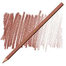 Caran d'Ache Supracolor Soft Aquarelle Pencil - Brownish Orange pencil and swatch