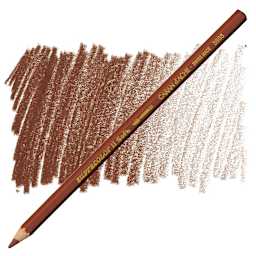 Caran d'Ache Supracolor Soft Aquarelle Pencil - Burnt Sienna pencil and swatch