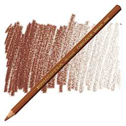 Caran d'Ache Supracolor Soft Aquarelle Pencil - Chestnut pencil and swatch