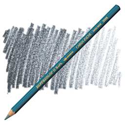 Caran d'Ache Supracolor Soft Aquarelle Pencil - Dark Gray pencil and swatch