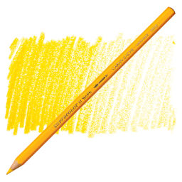 Caran d'Ache Supracolor Soft Aquarelle Pencil - Golden Yellow pencil and swatch