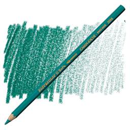 Caran d'Ache Supracolor Soft Aquarelle Pencil - Greenish Blue pencil and swatch