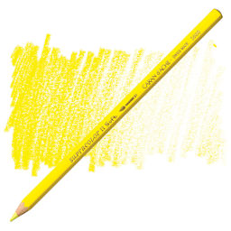 Caran d'Ache Supracolor Soft Aquarelle Pencil - Lemon Yellow pencil and swatch