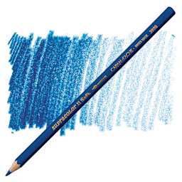 Caran d'Ache Supracolor Soft Aquarelle Pencil - Marine Blue pencil and swatch