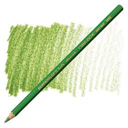 Caran d'Ache Supracolor Soft Aquarelle Pencil - Moss Green pencil and swatch