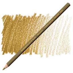 Caran d'Ache Supracolor Soft Aquarelle Pencil - Olive Brown pencil and swatch