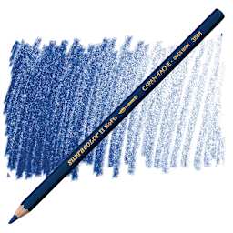 Caran d'Ache Supracolor Soft Aquarelle Pencil - Prussian Blue pencil and swatch