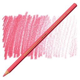 Caran d'Ache Supracolor Soft Aquarelle Pencil - Raspberry Red pencil and swatch