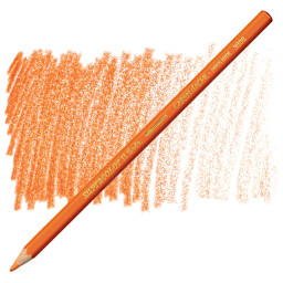 Caran d'Ache Supracolor Soft Aquarelle Pencil - Reddish Orange pencil and swatch