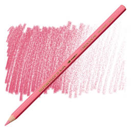 Caran d'Ache Supracolor Soft Aquarelle Pencil - Rose Pink pencil and swatch