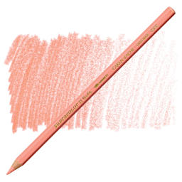 Caran d'Ache Supracolor Soft Aquarelle Pencil - Salmon pencil and swatch