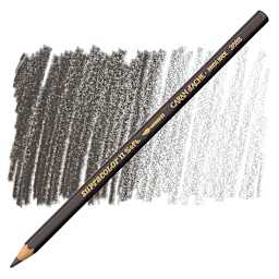 Caran d'Ache Supracolor Soft Aquarelle Pencil - Sepia pencil and swatch