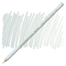 Caran d'Ache Supracolor Soft Aquarelle Pencil - Silver Gray pencil and swatch