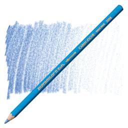 Caran d'Ache Supracolor Soft Aquarelle Pencil - Sky Blue pencil and swatch