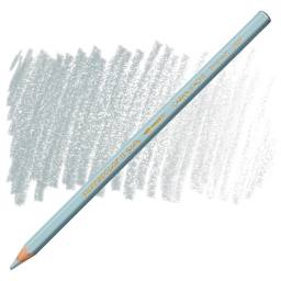 Caran d'Ache Supracolor Soft Aquarelle Pencil - Steel Gray pencil and swatch