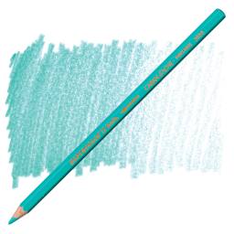 Caran d'Ache Supracolor Soft Aquarelle Pencil - Turquoise Green pencil and swatch