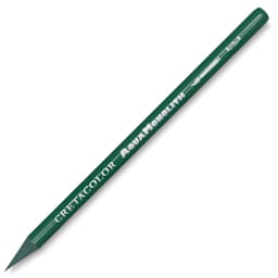 Cretacolor Aqua Monolith Woodless Watercolor Pencil - single green pencil shown