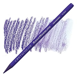 Cretacolor Aqua Monolith Woodless Watercolor Pencil - Blue Violet pencil and swatch