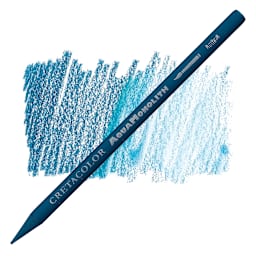 Cretacolor Aqua Monolith Woodless Watercolor Pencil - Bremen Blue pencil and swatch