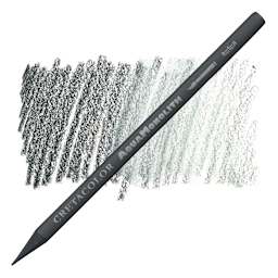 Cretacolor Aqua Monolith Woodless Watercolor Pencil - Dark Gray pencil and swatch
