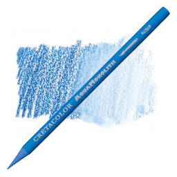 Cretacolor Aqua Monolith Woodless Watercolor Pencil - Delft Blue pencil and swatch