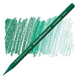 Cretacolor Aqua Monolith Woodless Watercolor Pencil - Leaf Green pencil and swatch