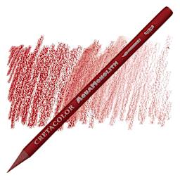 Cretacolor Aqua Monolith Woodless Watercolor Pencil - Madder Carmine pencil and swatch