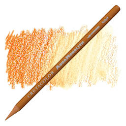 Cretacolor Aqua Monolith Woodless Watercolor Pencil - Ochre Dark pencil and swatch
