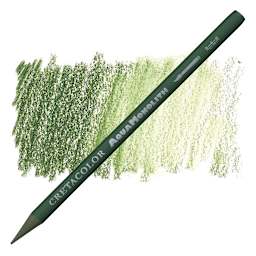 Cretacolor Aqua Monolith Woodless Watercolor Pencil - Olive Green Dark pencil and swatch
