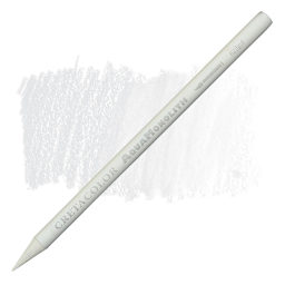 Cretacolor Aqua Monolith Woodless Watercolor Pencil - Permanent White pencil and swatch