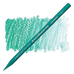 Cretacolor Aqua Monolith Woodless Watercolor Pencil - Turquoise Dark pencil and swatch