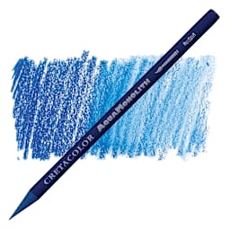Cretacolor Aqua Monolith Woodless Watercolor Pencil - Ultramarine pencil and swatch