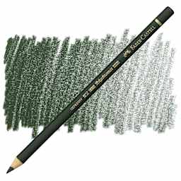 Faber-Castell Polychromos Pencil - Chrome Oxide Green pencil and swatch