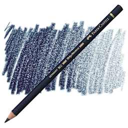Faber-Castell Polychromos Pencil - Dark Indigo pencil and swatch