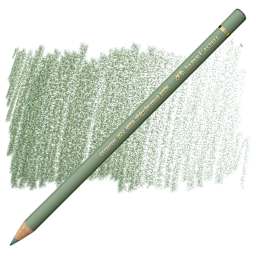 Faber-Castell Polychromos Pencil - Earth Green pencil and swatch