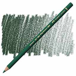 Faber-Castell Polychromos Pencil - Hooker's Green pencil and swatch