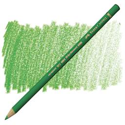 Faber-Castell Polychromos Pencil - Leaf Green pencil and swatch