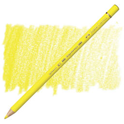 Faber-Castell Polychromos Pencil - Light Chrome Yellow pencil and swatch