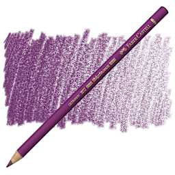 Faber-Castell Polychromos Pencil - Light Red-Violet pencil and swatch