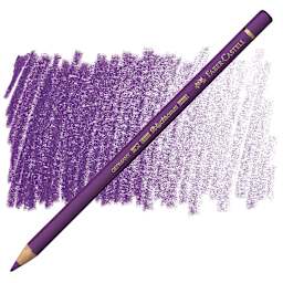 Faber-Castell Polychromos Pencil - Manganese Violet pencil and swatch