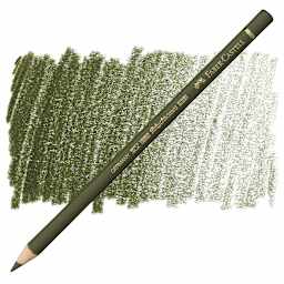 Faber-Castell Polychromos Pencil - Olive Green Yellowish pencil and swatch