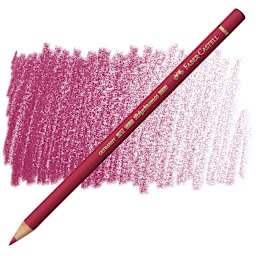 Faber-Castell Polychromos Pencil - Pink Carmine pencil and swatch