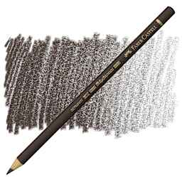 Faber-Castell Polychromos Pencil - Walnut Brown pencil and swatch